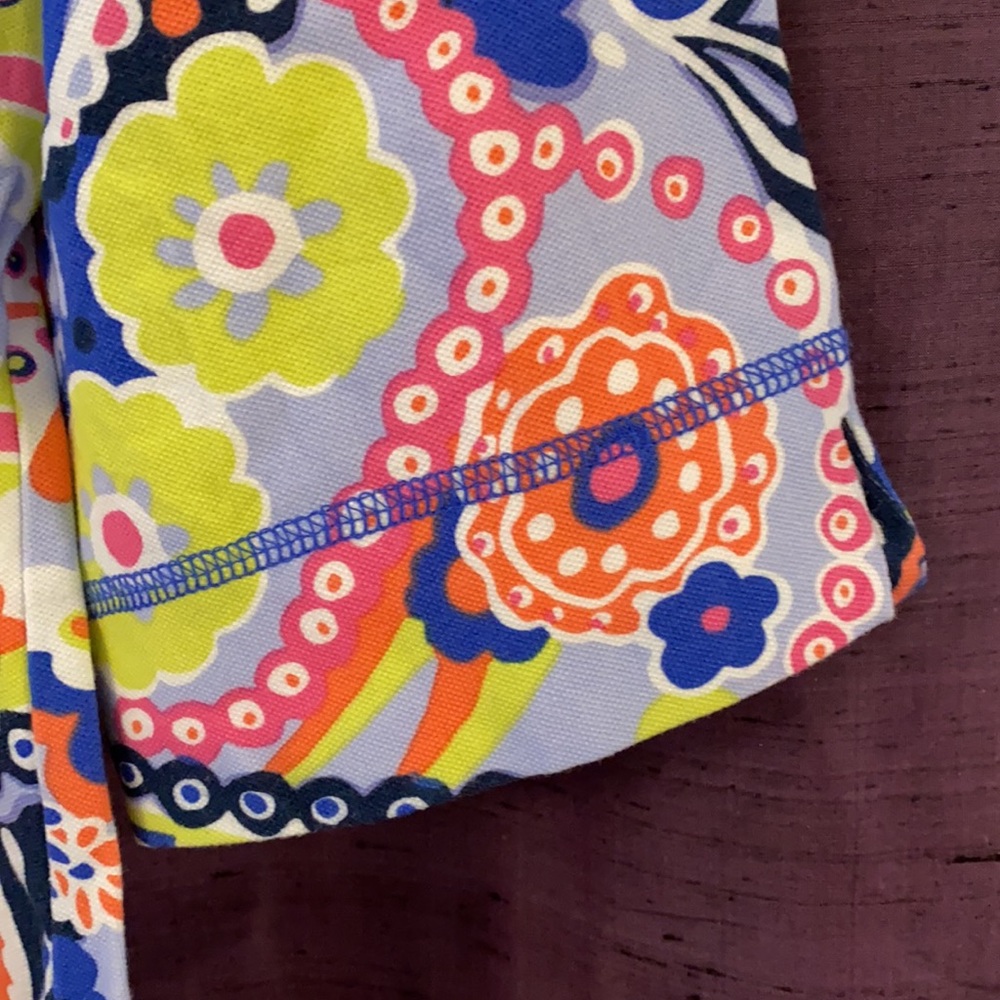 Talbots Split Neck Pique Floral Tunic - image 4